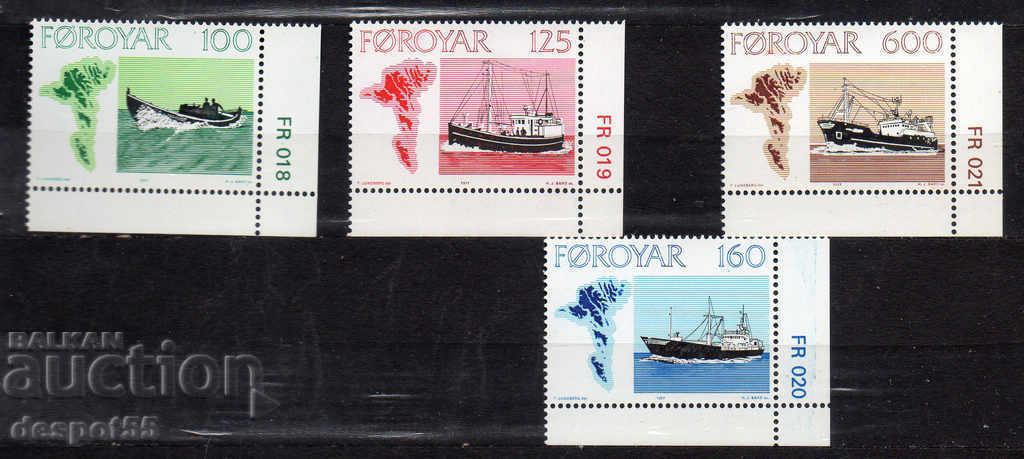 1977. Insulele Feroe. Industria pescuitului din Feroa.