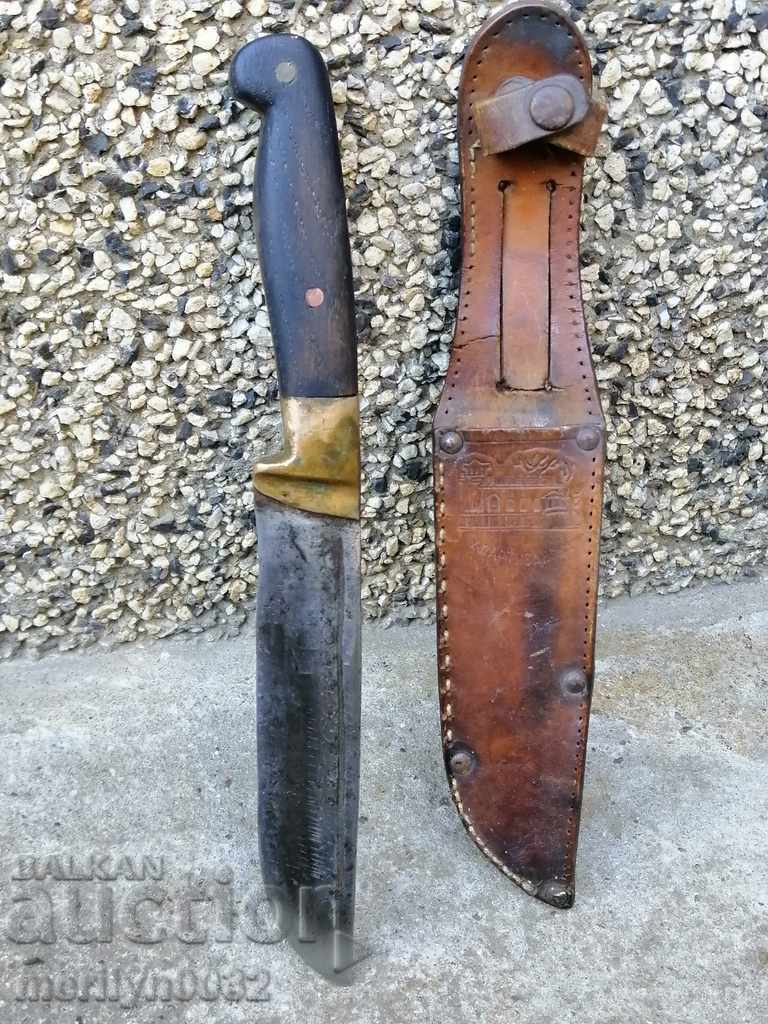 Old forged knife with engravings and Kaniya blade - 7 Old forged knife with engravings and Kaniya blade - 7