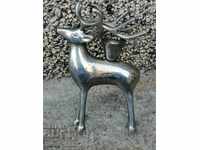Bronze figurine deer candlestick sculpture bronze figure