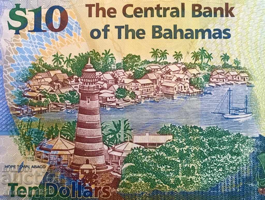BAHAMAS - 10 DOLLARS 2009, R-73a, FINE