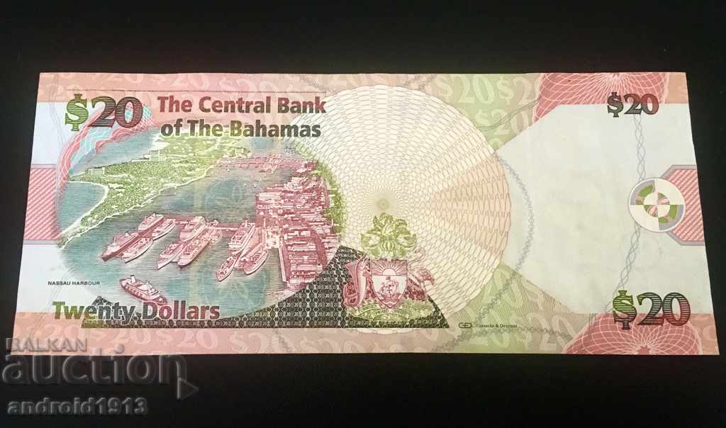 Auction Bahamas - $ 20 2010, P-74a, FINE Auction Bahamas - $ 20 2010, P-74a, FINE