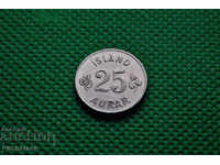 Monede Islanda 25 Aurar 1965