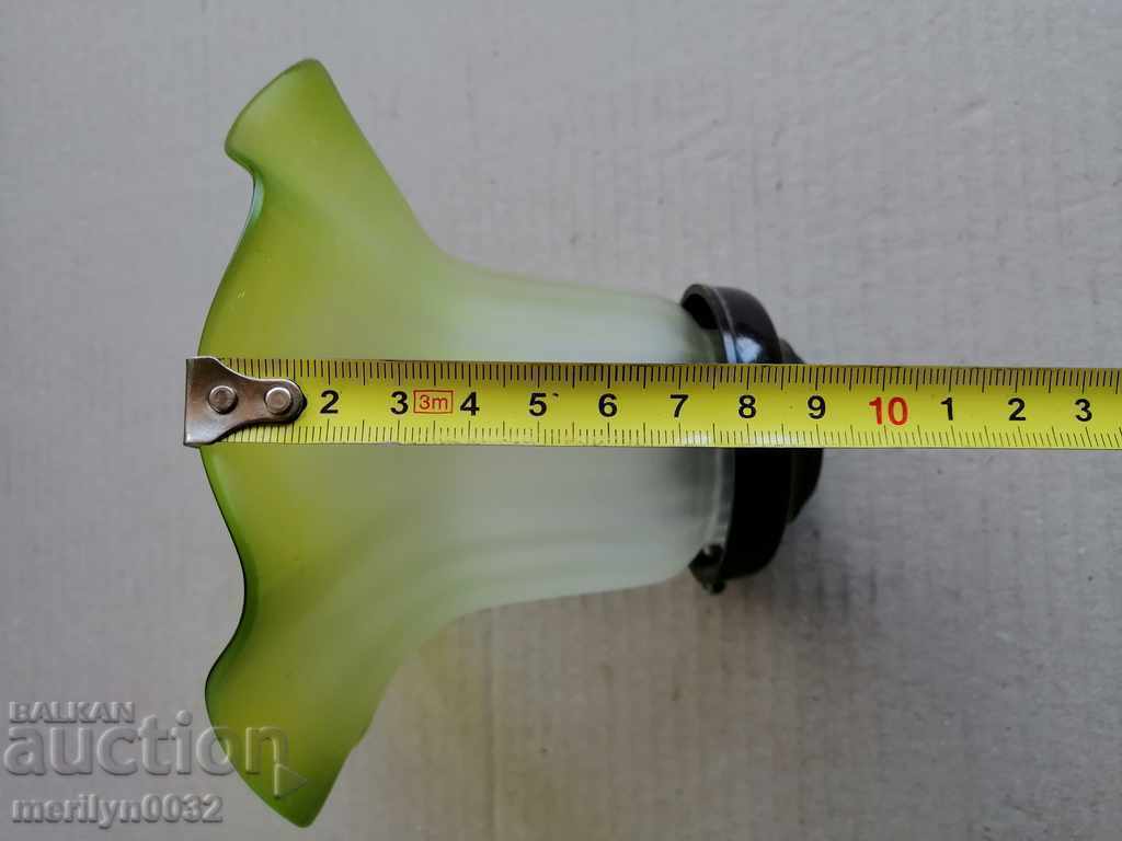 Стар стъклен абажур, лампион, лампа, фасунга полилей - 5 Стар стъклен абажур, лампион, лампа, фасунга полилей - 5