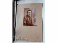 Стара снимка картон фотография Ч. Мезан Плевен портрет мъж