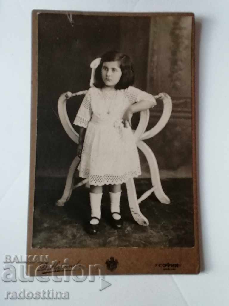 Fotografie veche pe carton D. Krepiev Sofia