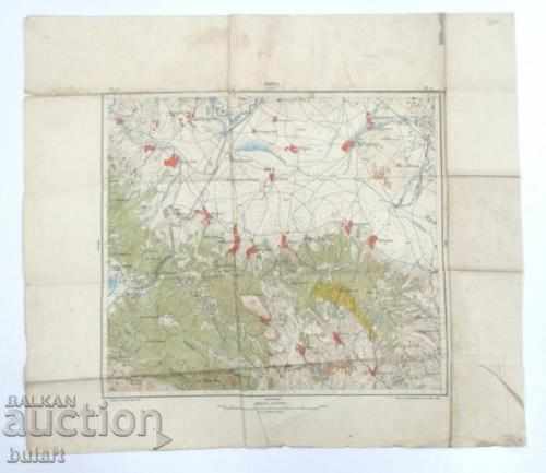 ΠΑΛΑΙΟ ΧΑΡΤΗΣ ΠΗΓΗ RADOMIR 1908 MAP 1:50 000