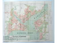 OLD MAP TURKEY CONSTANTINOPOL MAP PRINTED IN GERMANY