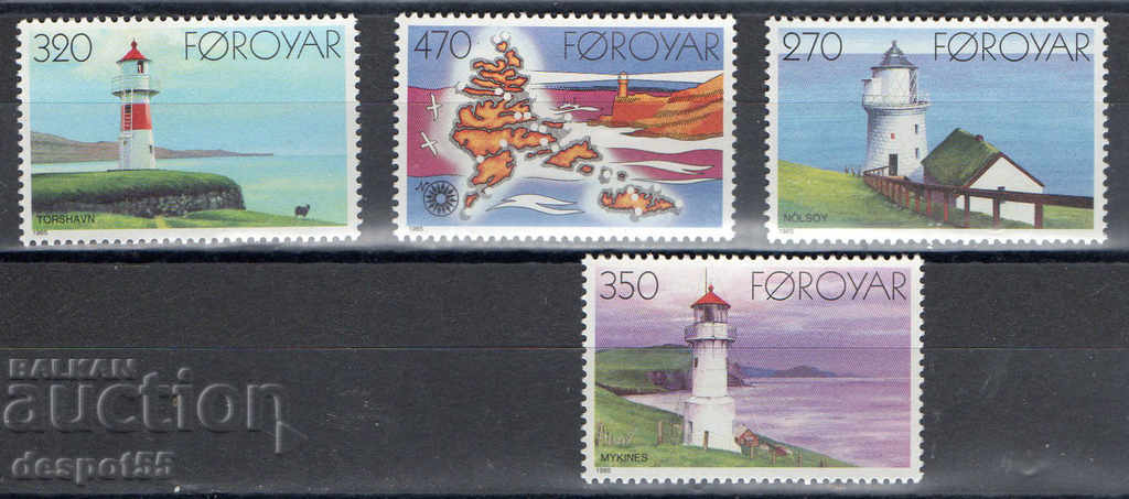 1985. Insulele Feroe. Faruri.