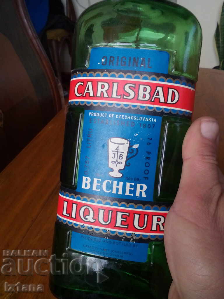 Delivery of Old bottle, bottle of Liqueur Becherovka Delivery of Old bottle, bottle of Liqueur Becherovka