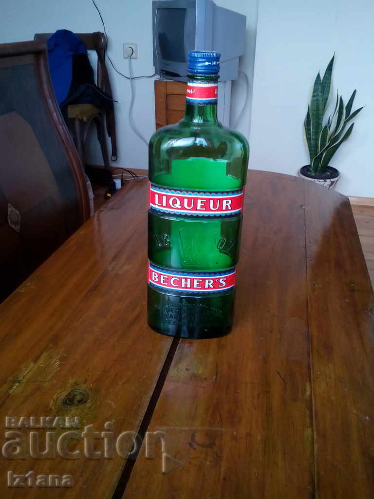 Old bottle, bottle of Liqueur Becherovka Old bottle, bottle of Liqueur Becherovka