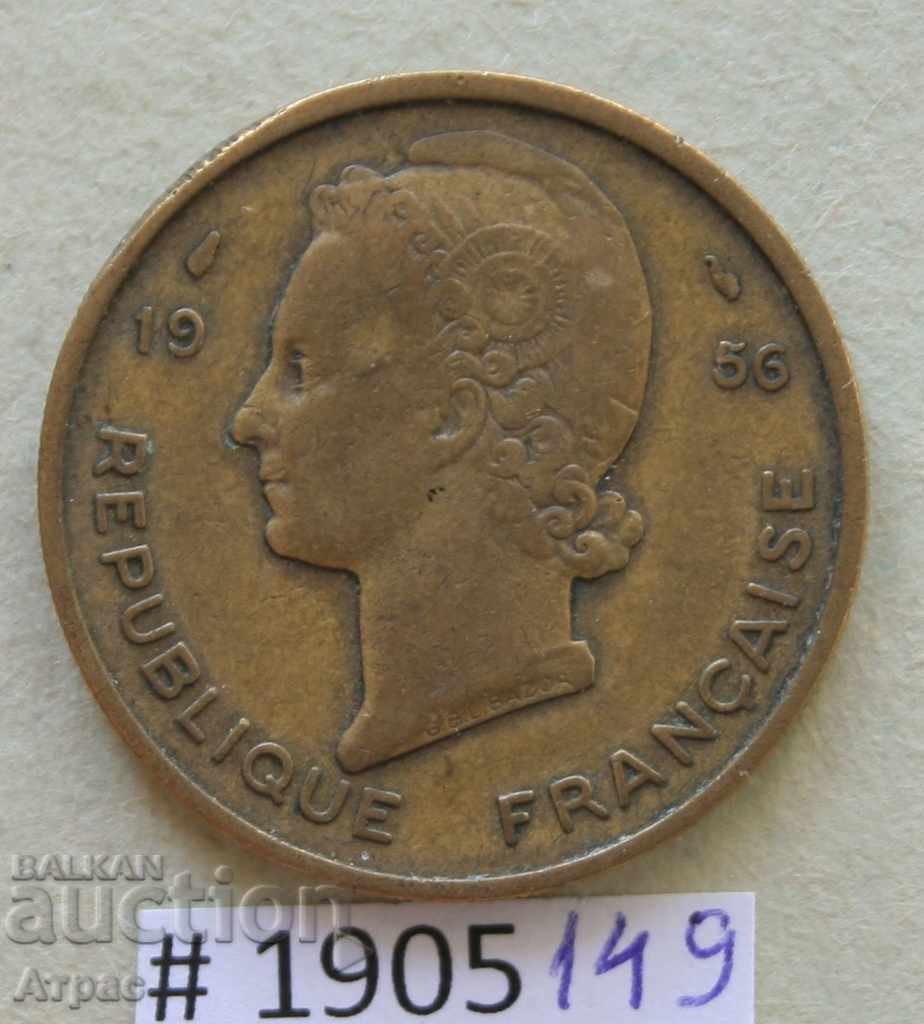 25 de franci 1956 Africa de Vest franceză cu preț € 1.48 | 2.89 BGN