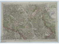 OLD MILITARY MAP VIDIN CARIBROD PIRAT NISH SERBIA WWI MAP