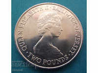 o. Τζέρσεϋ 2 Λίρα 1981 Σπάνιο νόμισμα