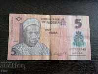 Bancnota - Nigeria - 5 naira | 2009