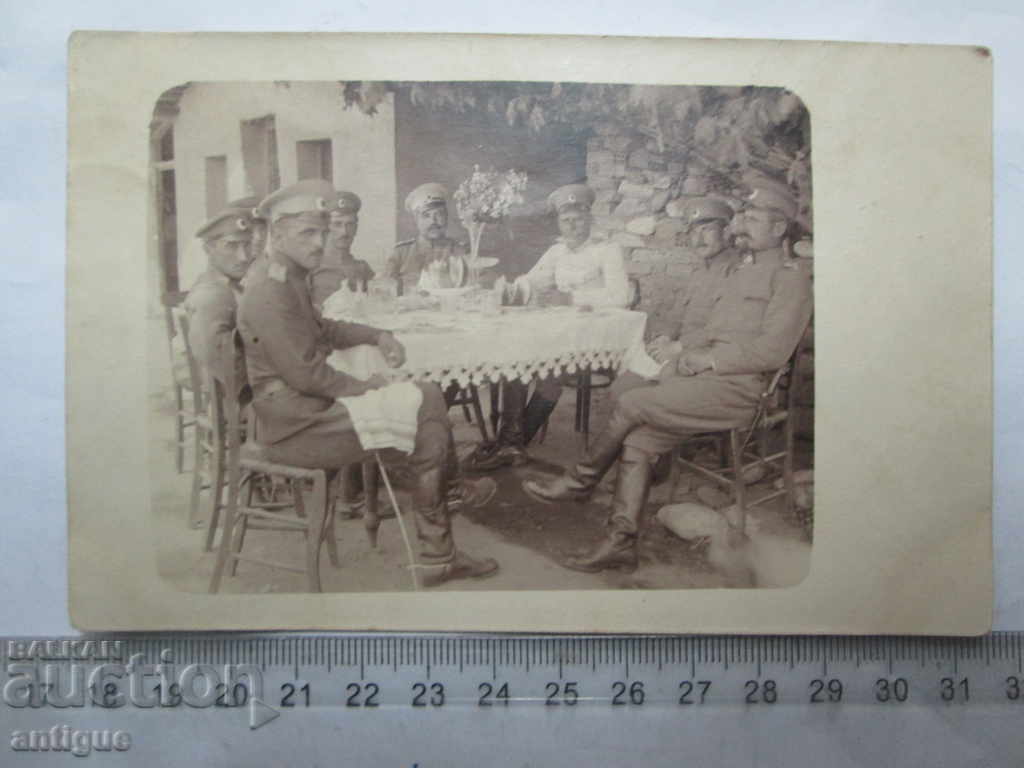 OLD PHOTO 1 FIRST WORLD WAR OFFICERS OF MASS MILITARY with price 10.00 BGN | € 5.11