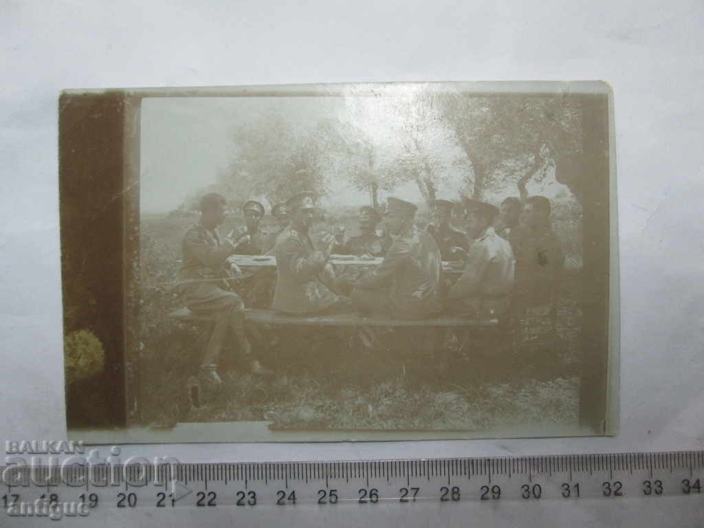 VECHI FOTOGRAFII 1 PRIMA masă din Războiul Mondial LUCREZĂ MILITARUL URMĂTOR