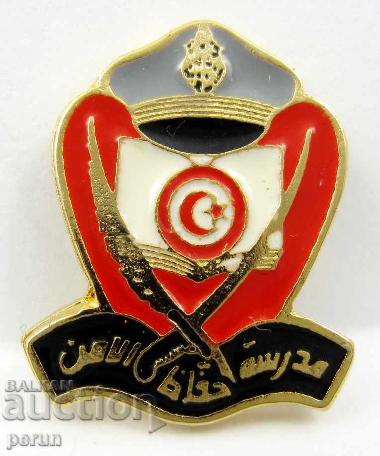 POLICE BADGE-TUNISIA-POLICE SCHOOL