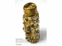OLD MORE PERFUME WITH ORNAMENTS FLOWERS AND STONES
