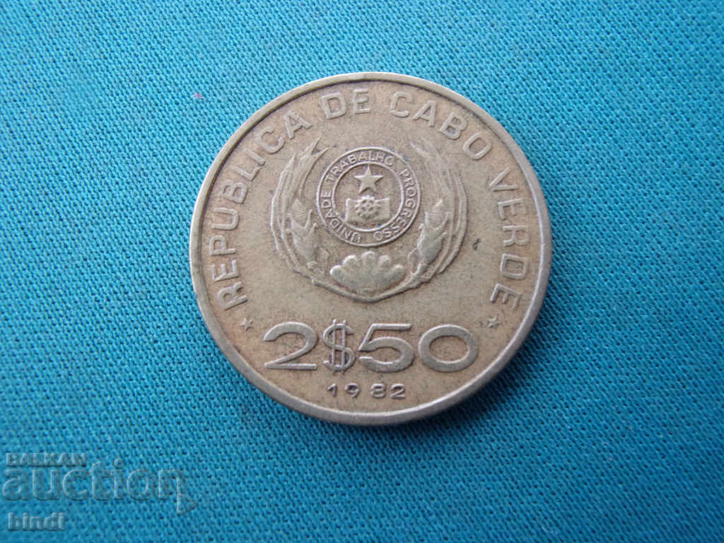 Capul Verde 2½ Escudo 1982 cu preț € 3.58 | 7.00 BGN Capul Verde 2½ Escudo 1982 cu preț € 3.58 | 7.00 BGN