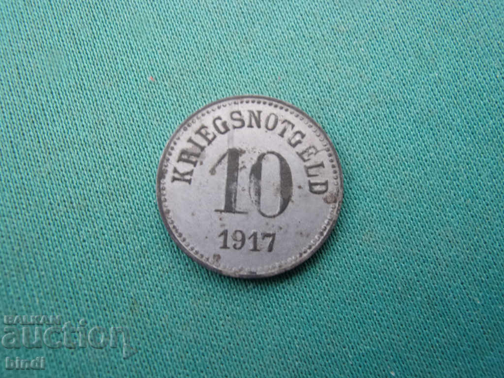 Germania Militară 10 Pfennig 1917 cu preț € 5.11 | 9.99 BGN Germania Militară 10 Pfennig 1917 cu preț € 5.11 | 9.99 BGN