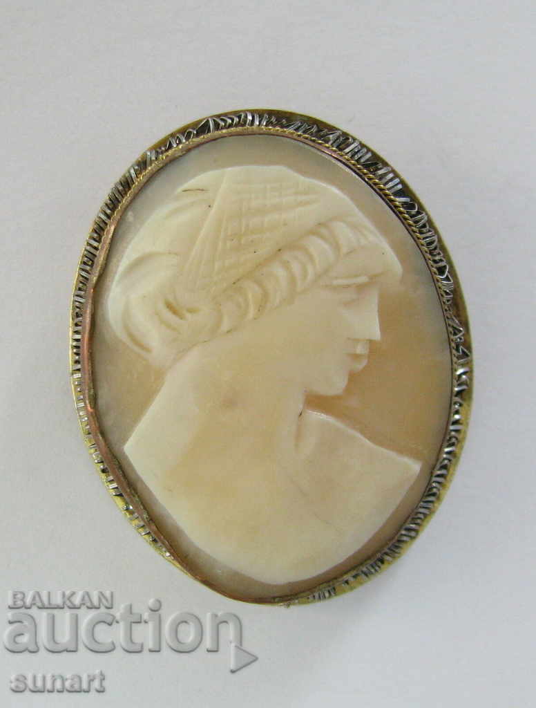 OLD BROOCH OR GAME COME VICTORIAN CAMEO