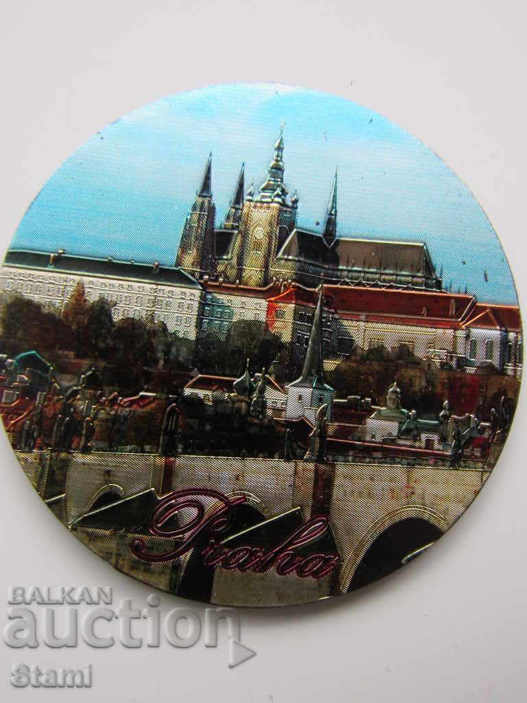 Metal magnet from Prague, Czech Republic -13