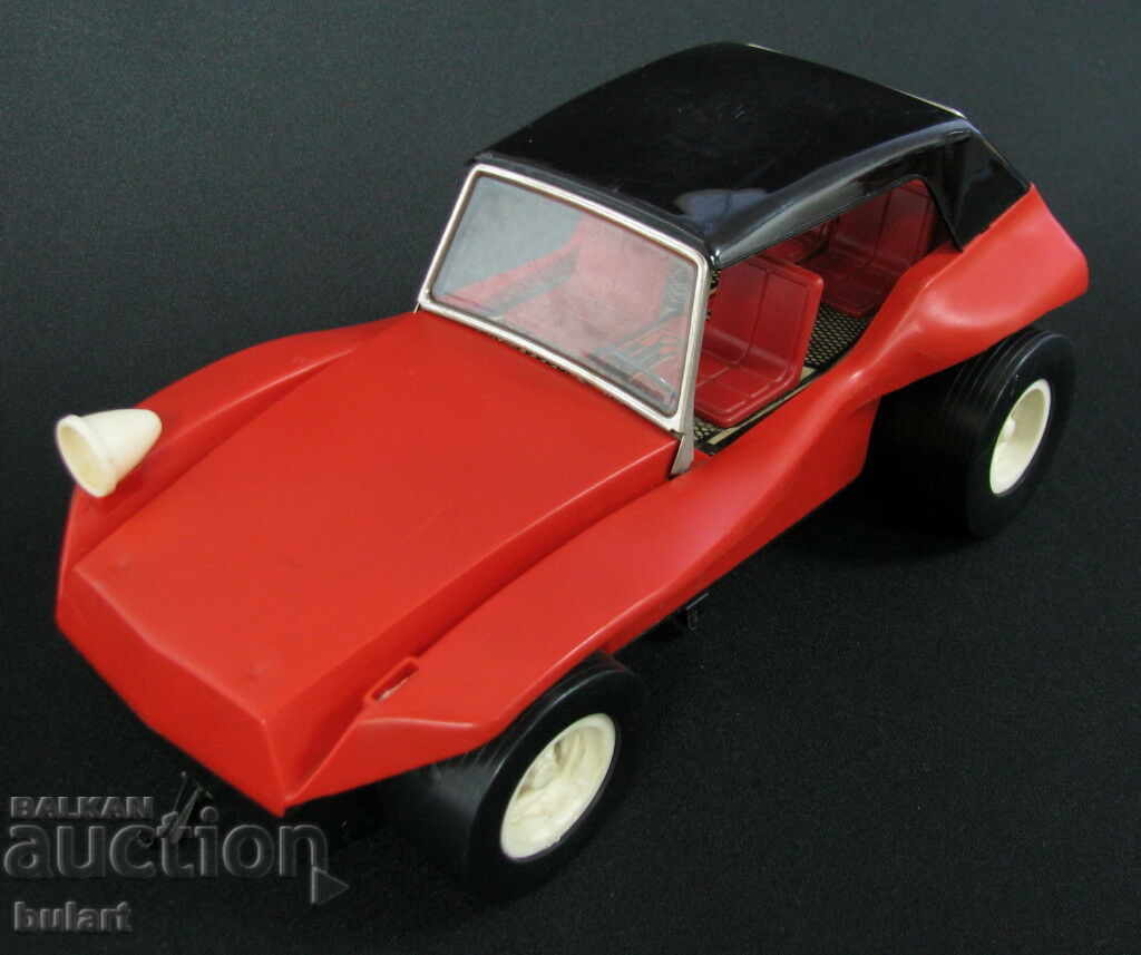 RUSSIA PLASTIC TOY CAR RUSSIA BATTERY RED CAR