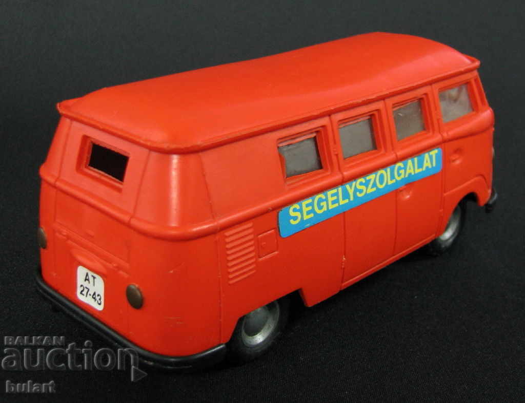 Auction  VOLKSWAGEN VAN PLASTIC TOY VAN PLAYER HUNGARY LEMEZ
