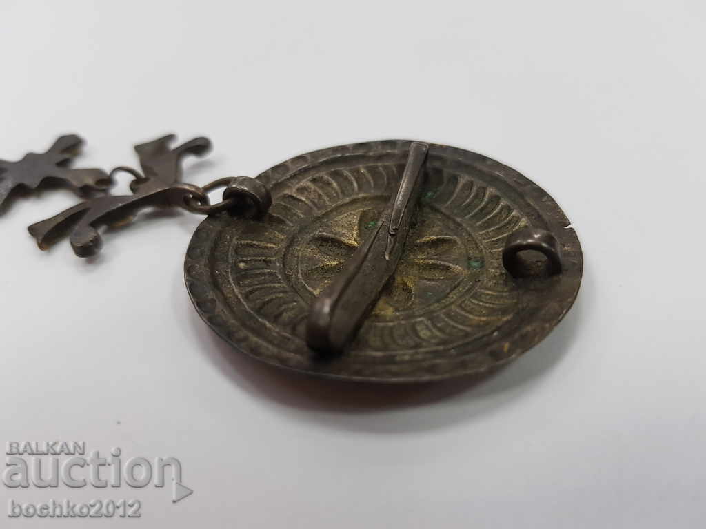 Rare Bulgarian renaissance silver jewelry with gilding - 7