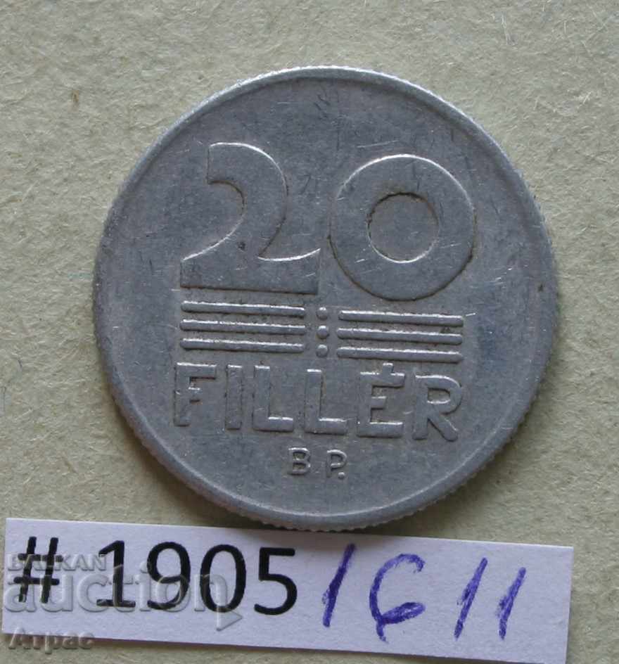 20 filler 1971 Hungary