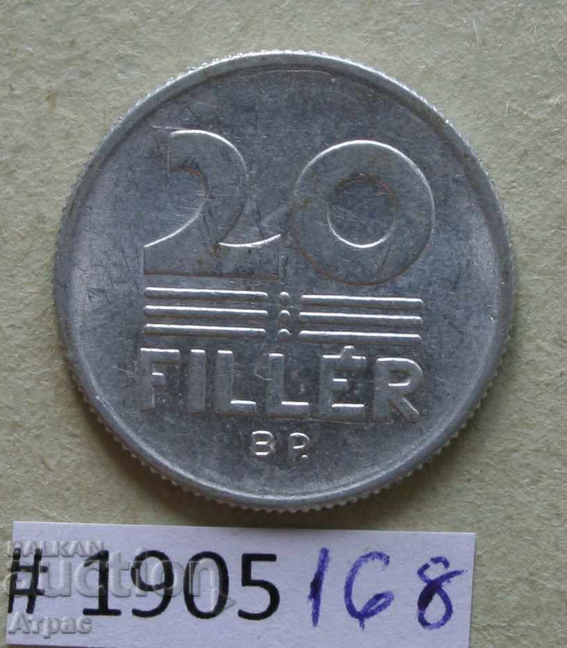 20 filler 1974 Hungary