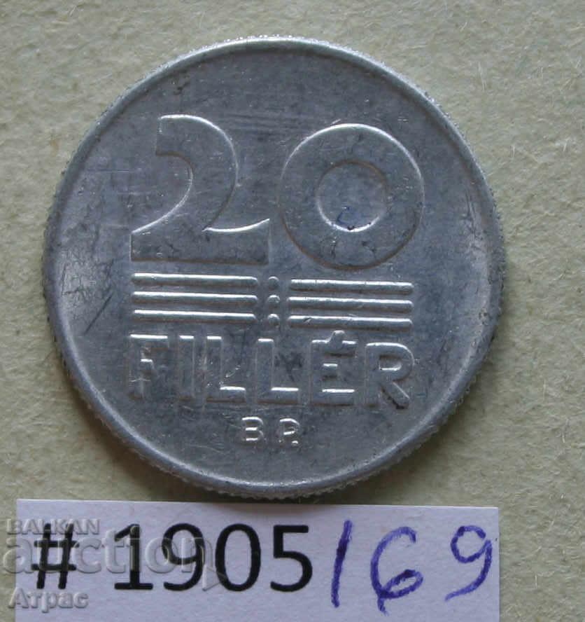 20 filler 1980 Hungary