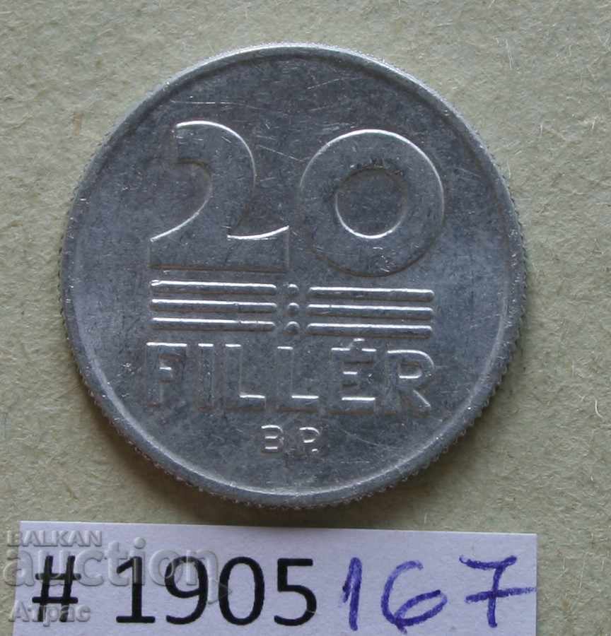 20 filler 1989 Hungary