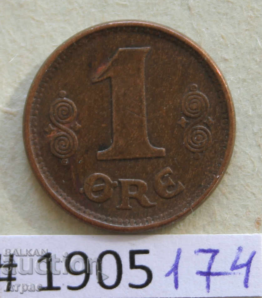 1 ore 1923 Denmark