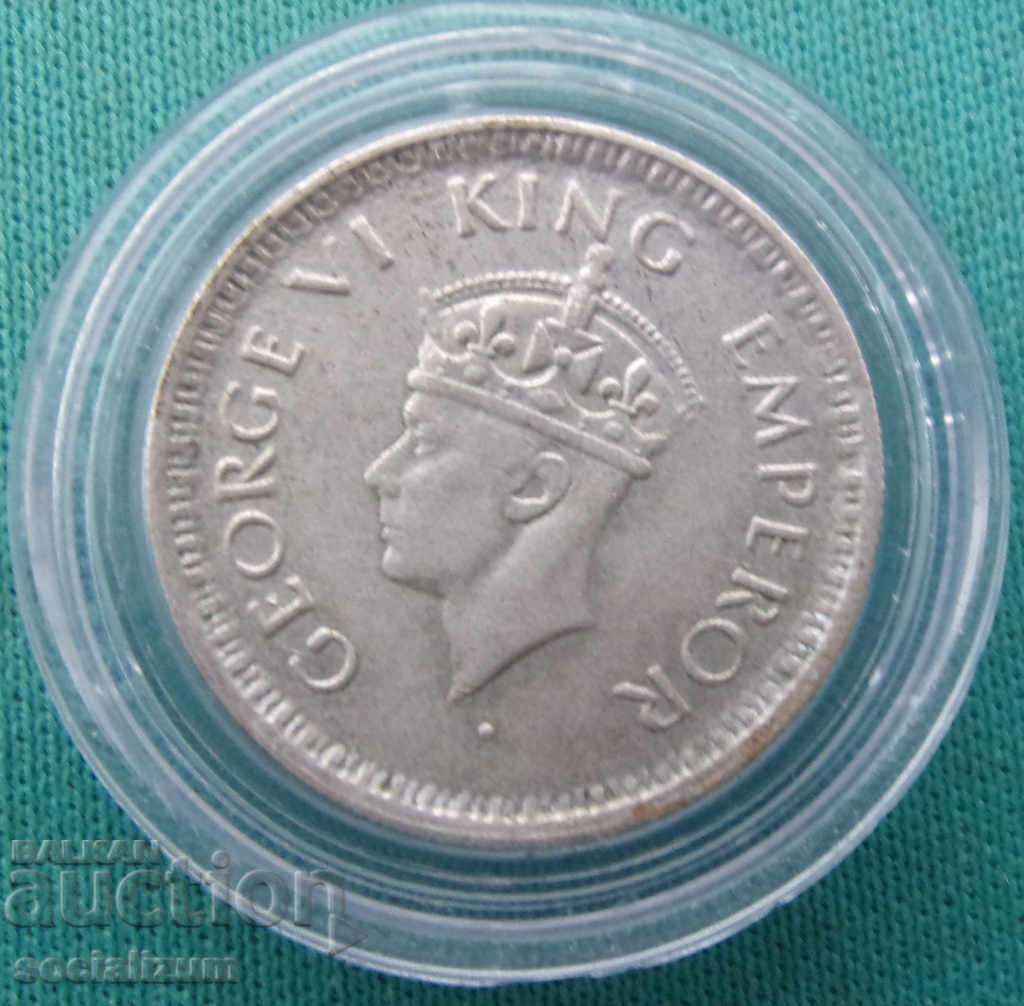 India britanică ¼ Rupă 1943 Argint UNC cu preț € 5.11 | 9.99 BGN