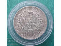 British India ¼ Rupee 1943 Silver UNC