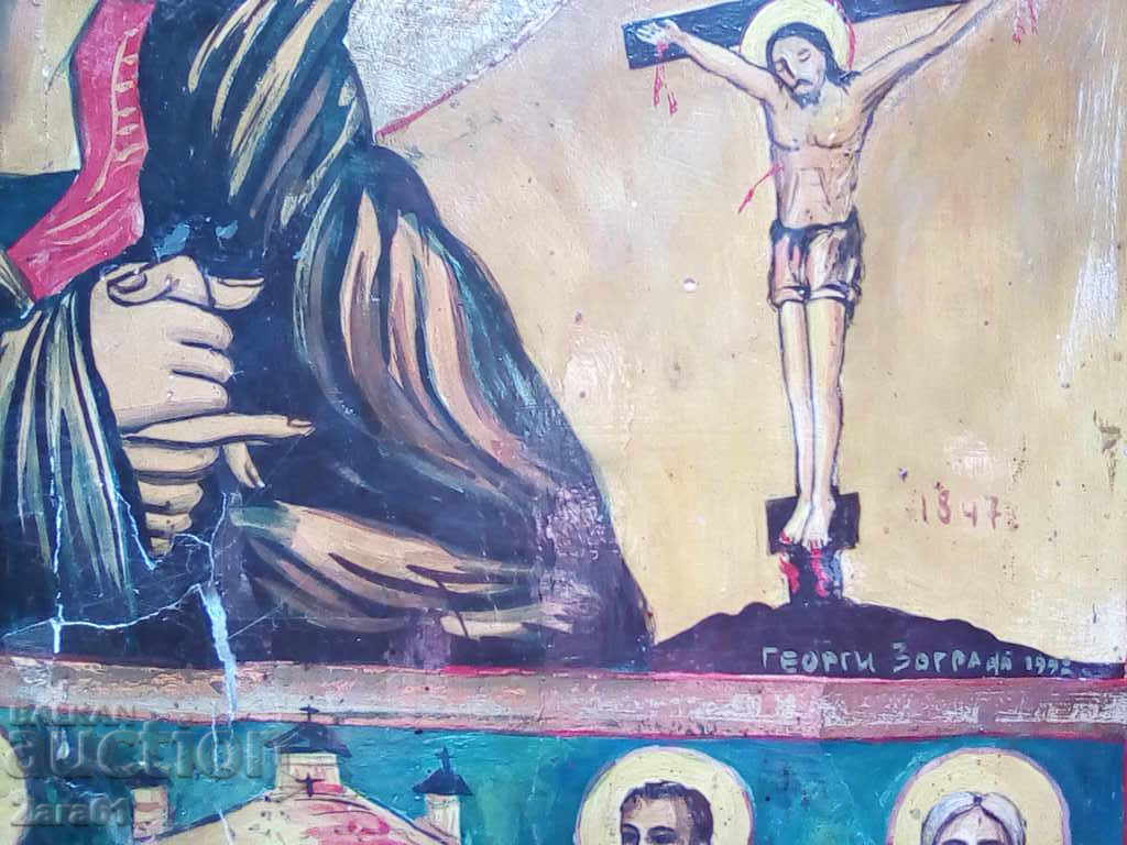 Suffering Virgin, Georgi Yanev (1962-2009) with price 1000.00 BGN | € 511.29