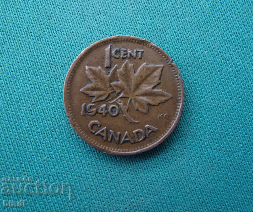 Canada 1 Cent 1940 cu preț € 1.02 | 1.99 BGN Canada 1 Cent 1940 cu preț € 1.02 | 1.99 BGN