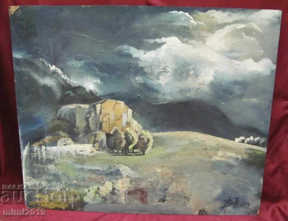Картина Буря в Планината масло върху фазер