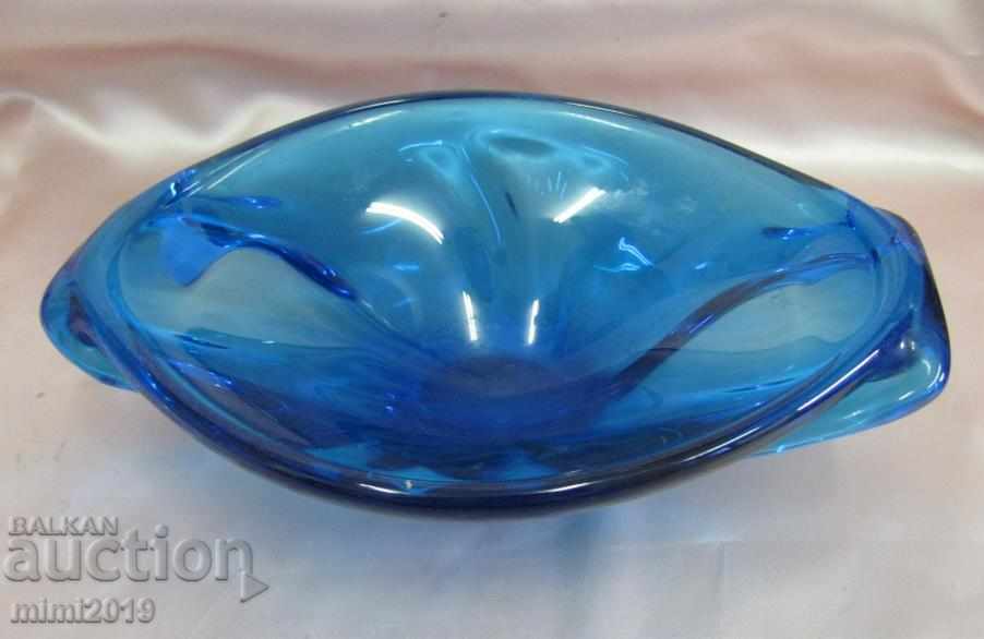 Auction Old Murano Crystal Glass Massive Heavy Cup Auction Old Murano Crystal Glass Massive Heavy Cup