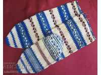 19th Century Folk Art Hand Knitted Ladies Costume Socks