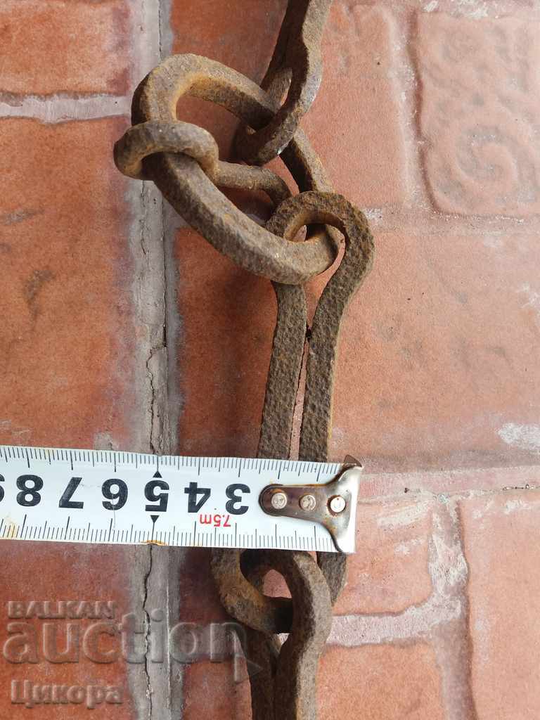 OLD FORGED HOOK CHAIN FOR ALDJAK HEAD - 5 OLD FORGED HOOK CHAIN FOR ALDJAK HEAD - 5