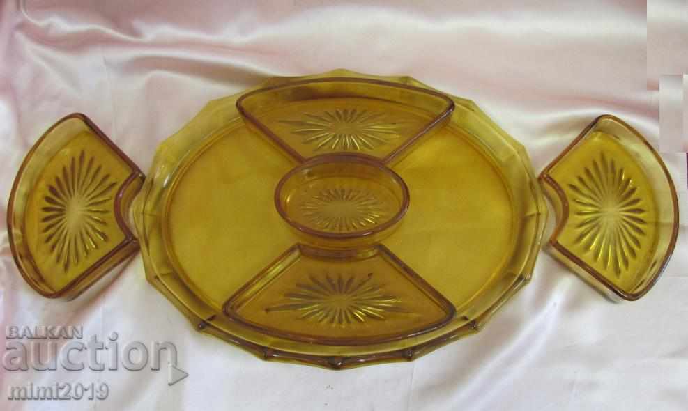 Κρυστάλλινο δίσκο του 19ου αιώνα με κύπελλα σερβιρίσματος - 5 Κρυστάλλινο δίσκο του 19ου αιώνα με κύπελλα σερβιρίσματος - 5