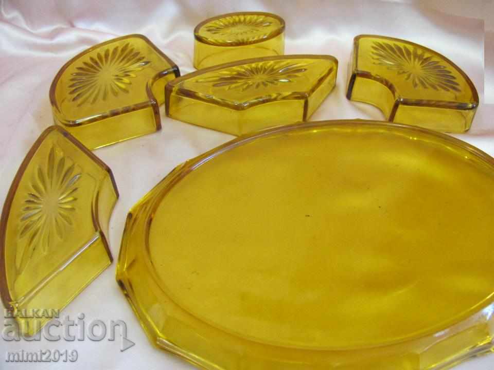 Κρυστάλλινο δίσκο του 19ου αιώνα με κύπελλα σερβιρίσματος - 7 Κρυστάλλινο δίσκο του 19ου αιώνα με κύπελλα σερβιρίσματος - 7