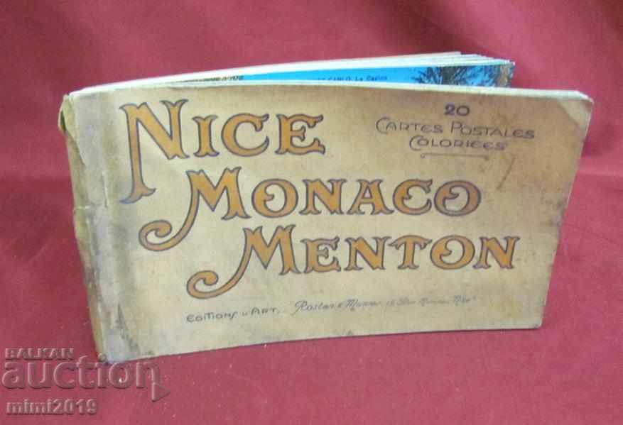 Стар Албум Пощенски Картички Монако