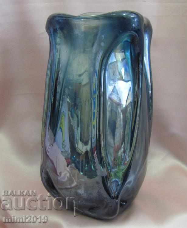 Old Crystal Massive Heavy Vase LEITZ with price 175.00 BGN | € 89.48 Old Crystal Massive Heavy Vase LEITZ with price 175.00 BGN | € 89.48