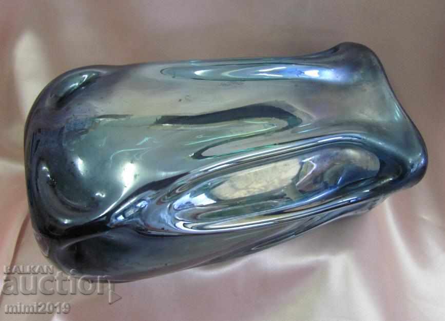 Delivery of Old Crystal Massive Heavy Vase LEITZ Delivery of Old Crystal Massive Heavy Vase LEITZ