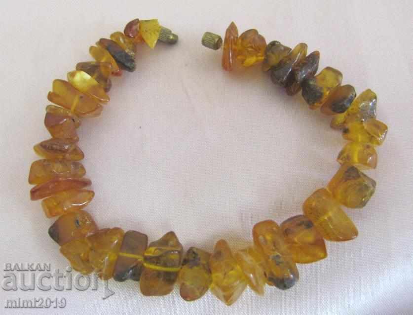 Old Bracelet Natural Raw Amber - 5 Old Bracelet Natural Raw Amber - 5