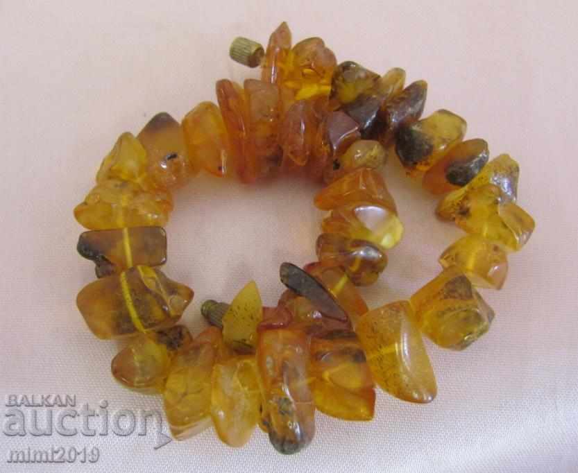 Old Bracelet Natural Raw Amber - 6 Old Bracelet Natural Raw Amber - 6