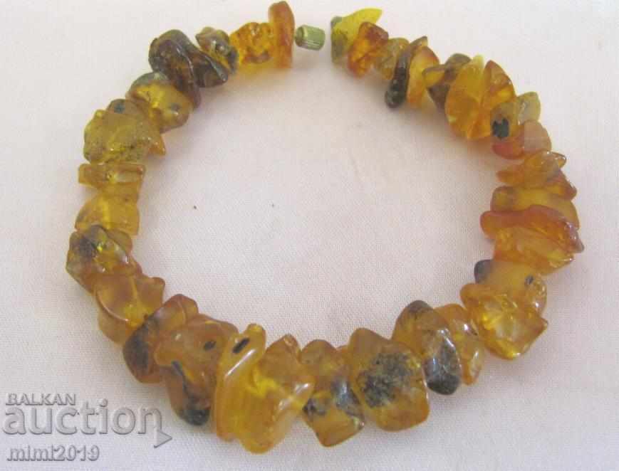 Old Bracelet Natural Raw Amber - 7 Old Bracelet Natural Raw Amber - 7